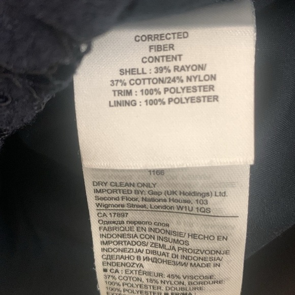 Banana Republic Navy Lace Bell Sleeve Top with Matching Camisole Size M - Picture 9 of 9